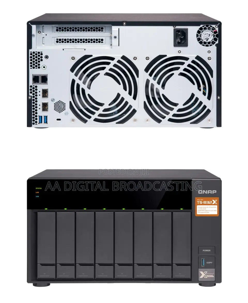 Qnap Ts-832x 48tb Nas 10gbe SFP Ports