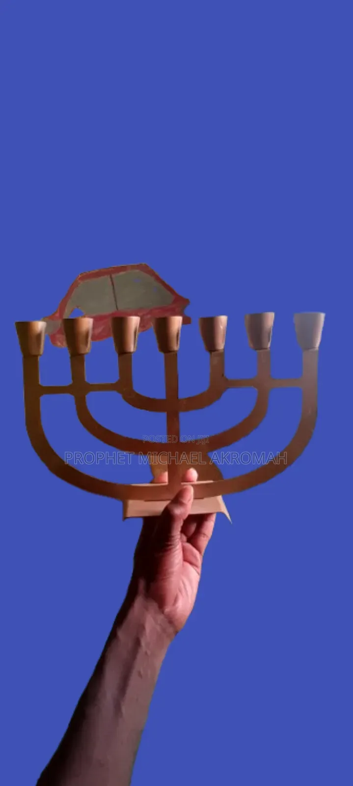 Seven Candle Holder Stand / Seven-branched Menorah (Temple Menorah)