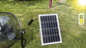 Solar Cooling Fan Chargeable System