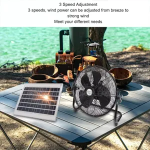 Solar Cooling Fan Chargeable System