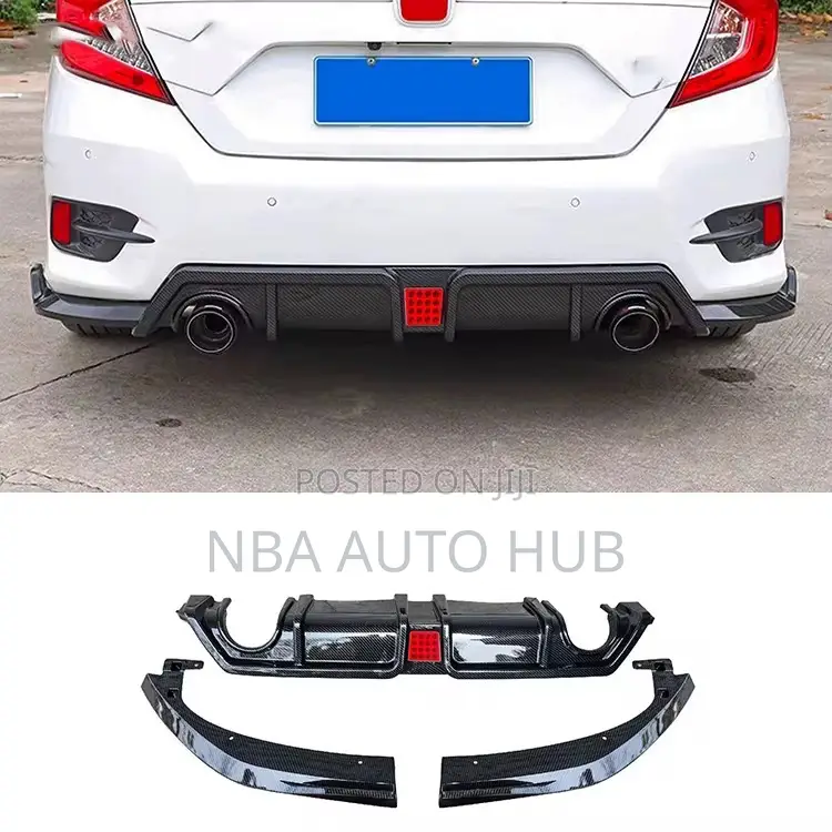 Honda Civic Back Bumper Diffuser Lip With Break Light