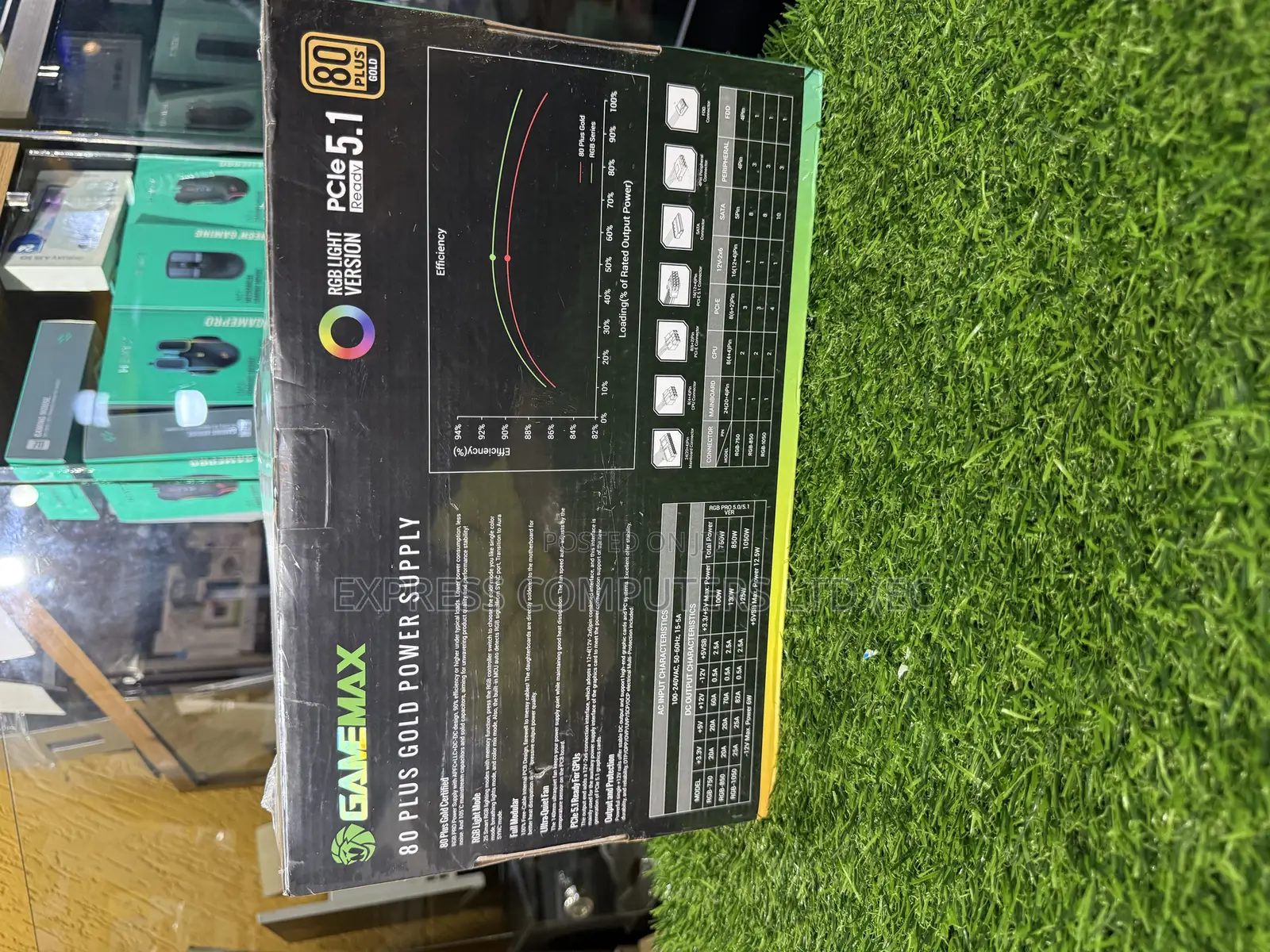 Gamemax 850w RGB Power Supply, Fully Modular, 80 Plus Gold,Original,