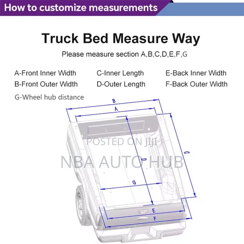 Toyota Hilux Bucket Cover (Tri-Fold Hard) Revo