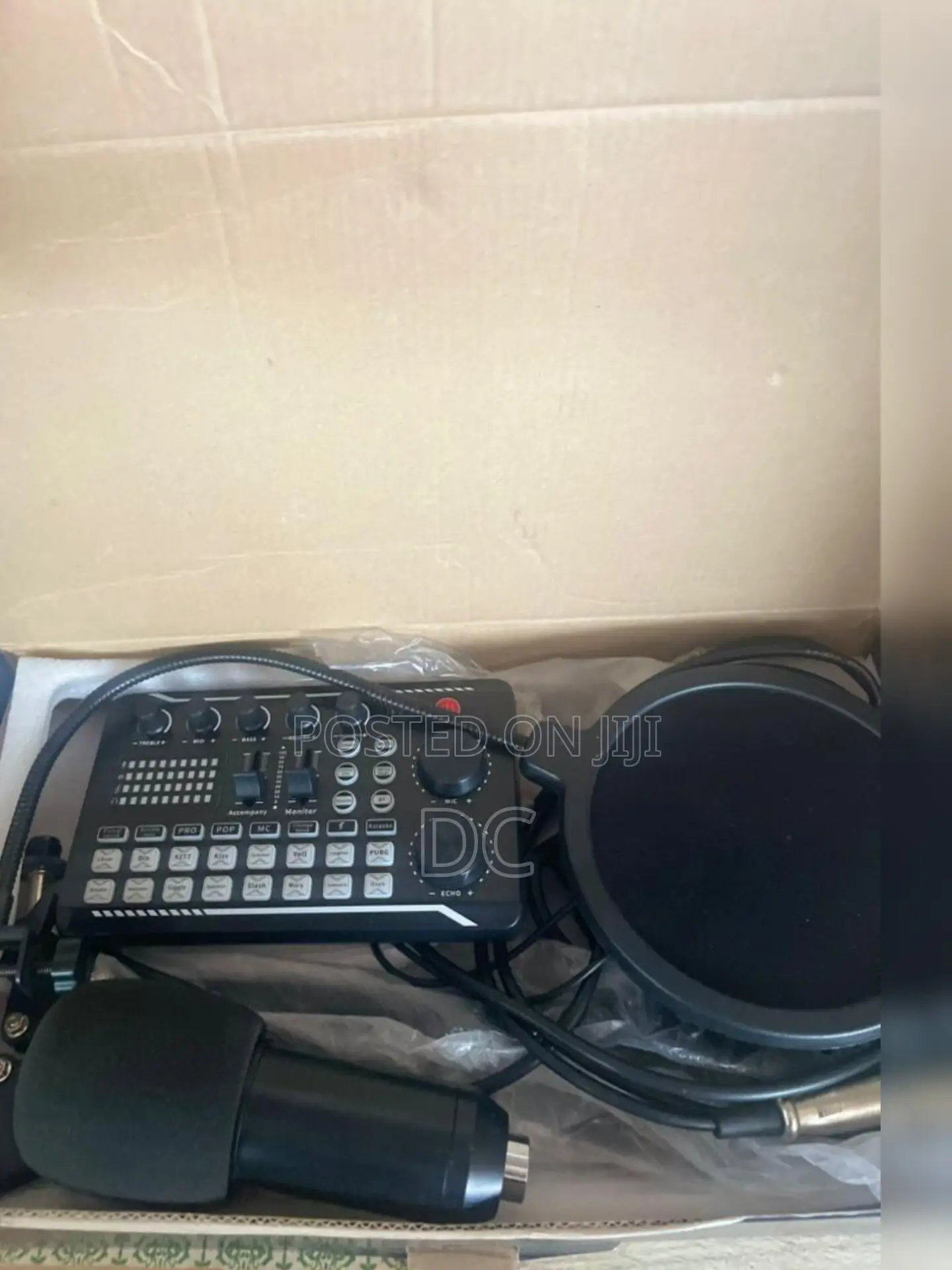 Professional Condenser Microphone Recording Setup