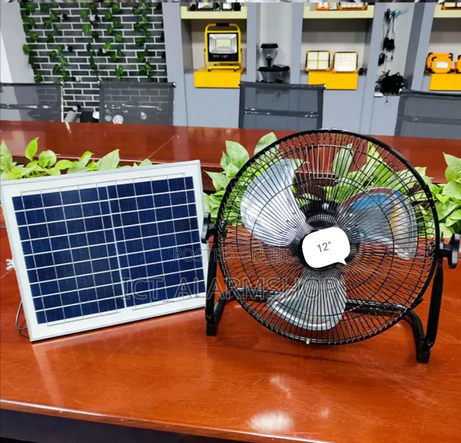 Rechargeable Solar Powered Ventilation Fan