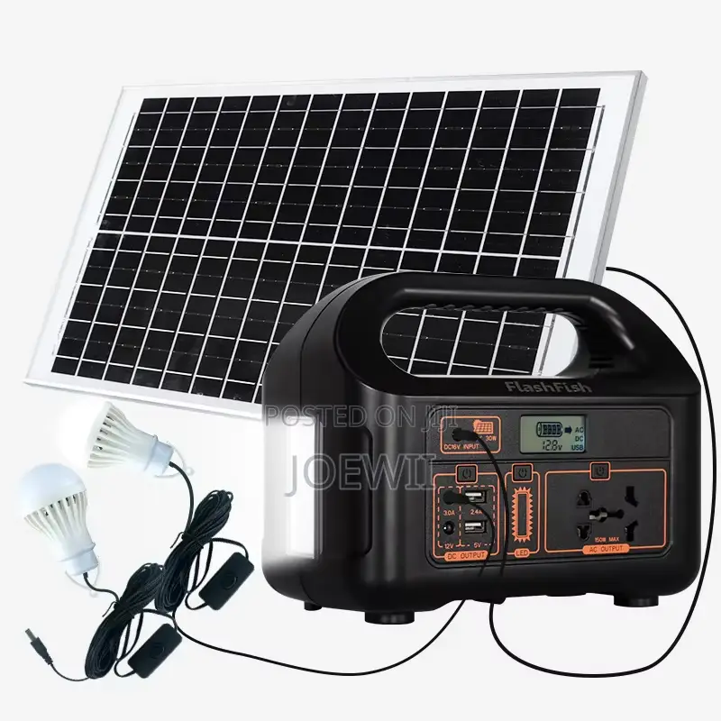 300w Powerstation With Solar Panel