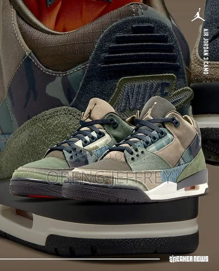 Original Jordan 3 Patchwork Camo