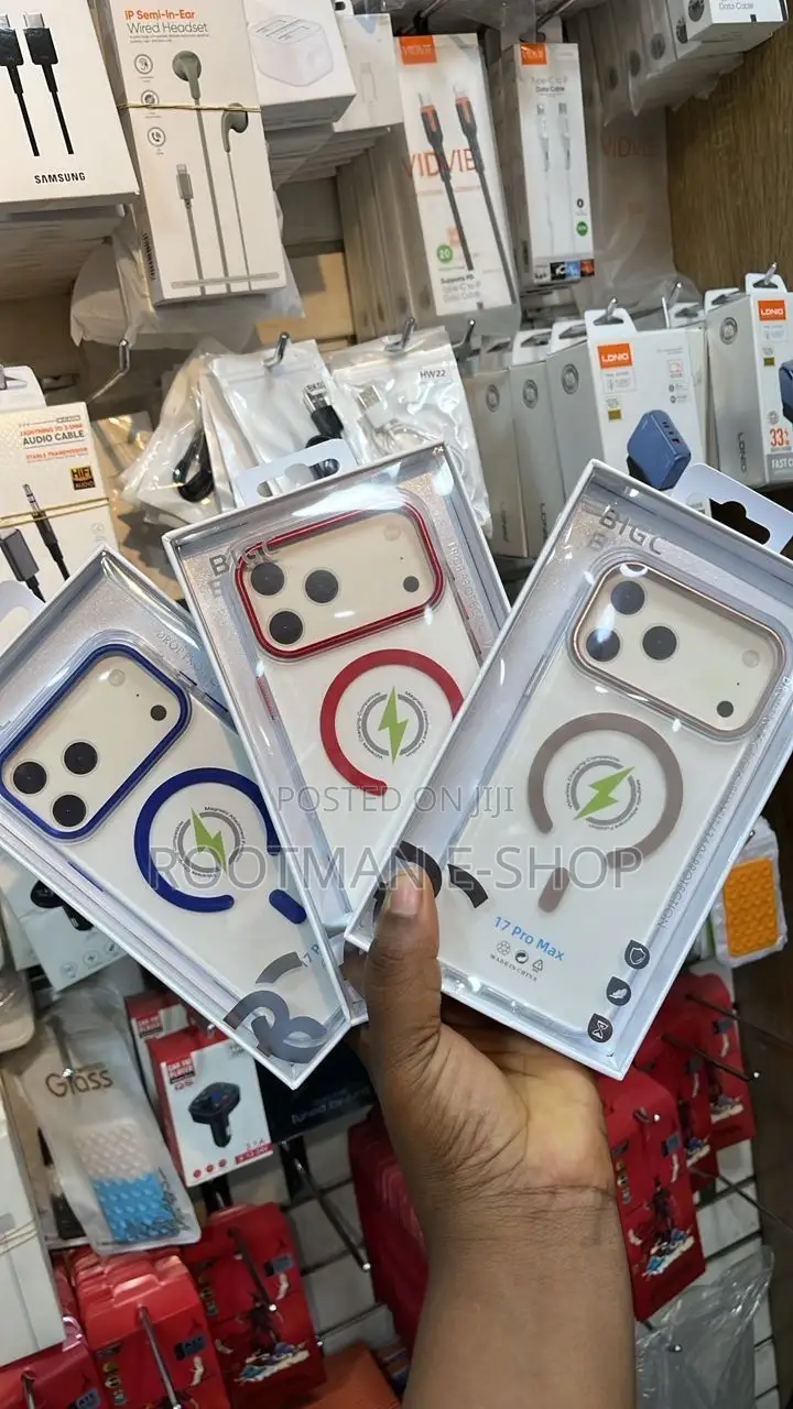 Transparent Crystal Magsafe Case for iPhone 17 Pro and Pro Max