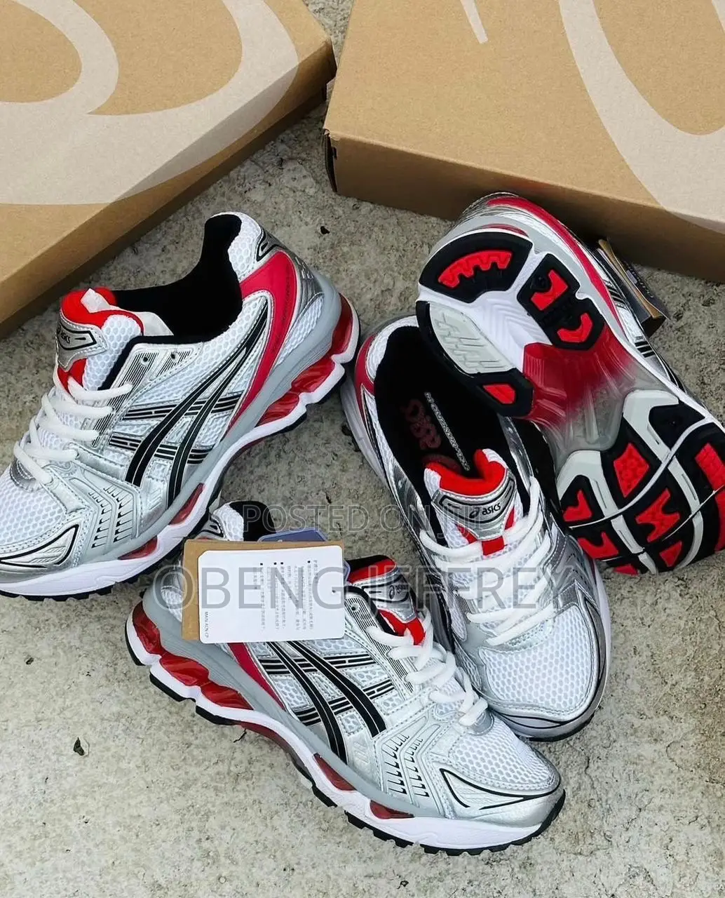 Original Asics Gel-Kayano 14 Classic Red