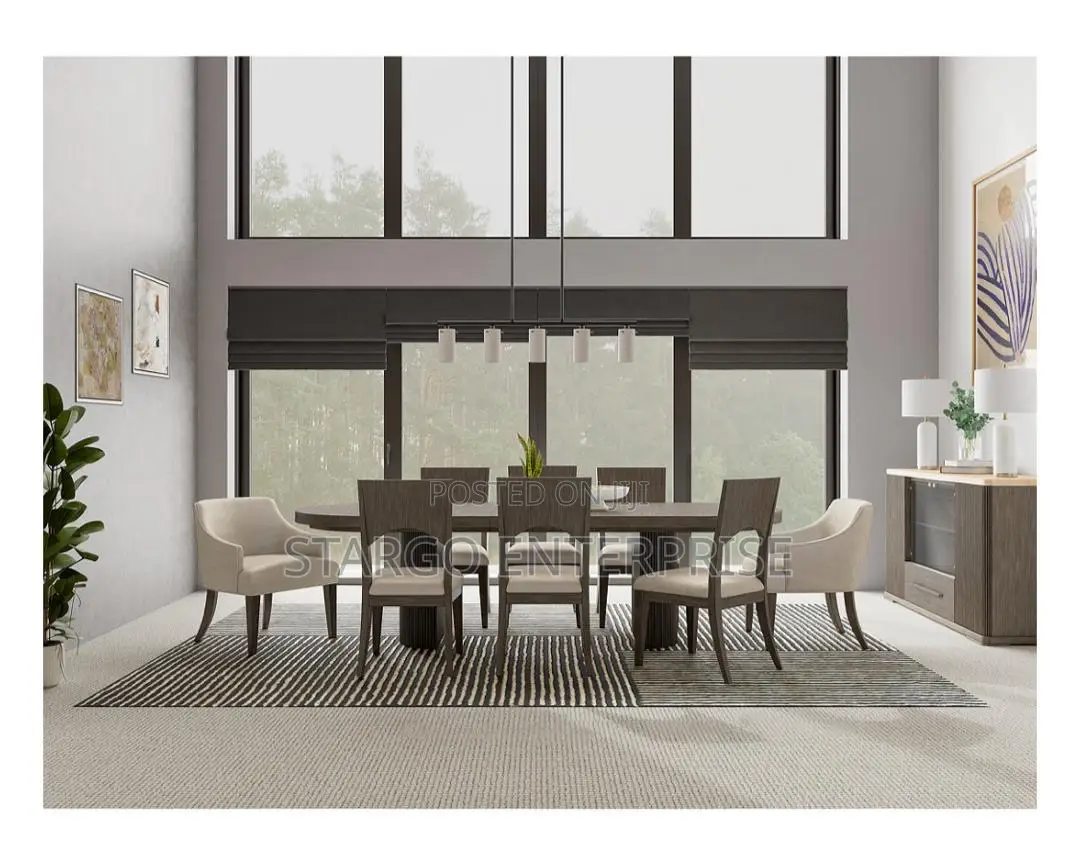 Frandlyn 9pc Dining Set (Table + 8 Side Chairs)