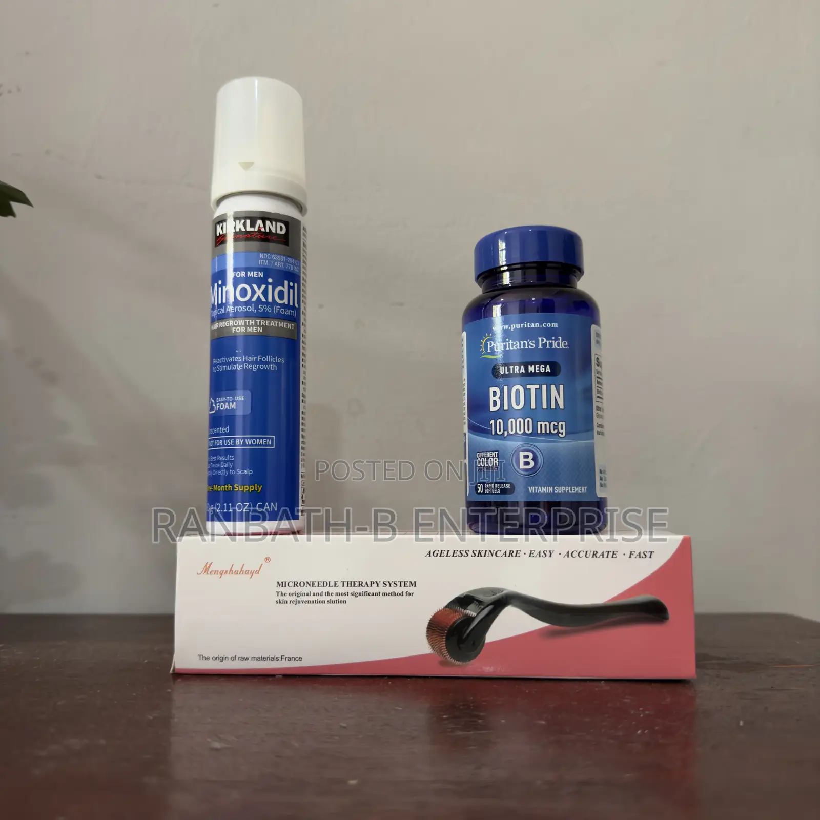 Kirkland Foam Plus Puritan Biotin Plus Derma Roller