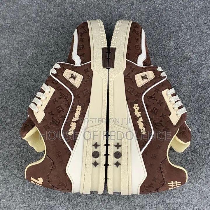 Louis Vuitton X Tyler, The Creator Lv Trainer Mocha Sneakers
