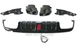Mercedes Benz Amg Back Bumper Complete Diffuser With Led Lights