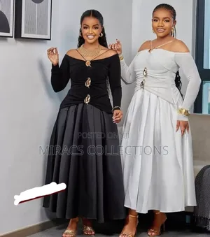 Elegant Off- Shoulder Pleated Gown