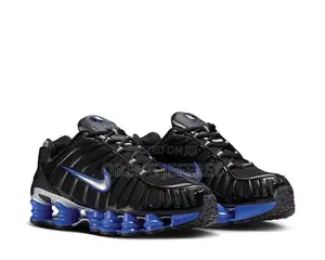 Original Nike Shox Black, Sole Blue