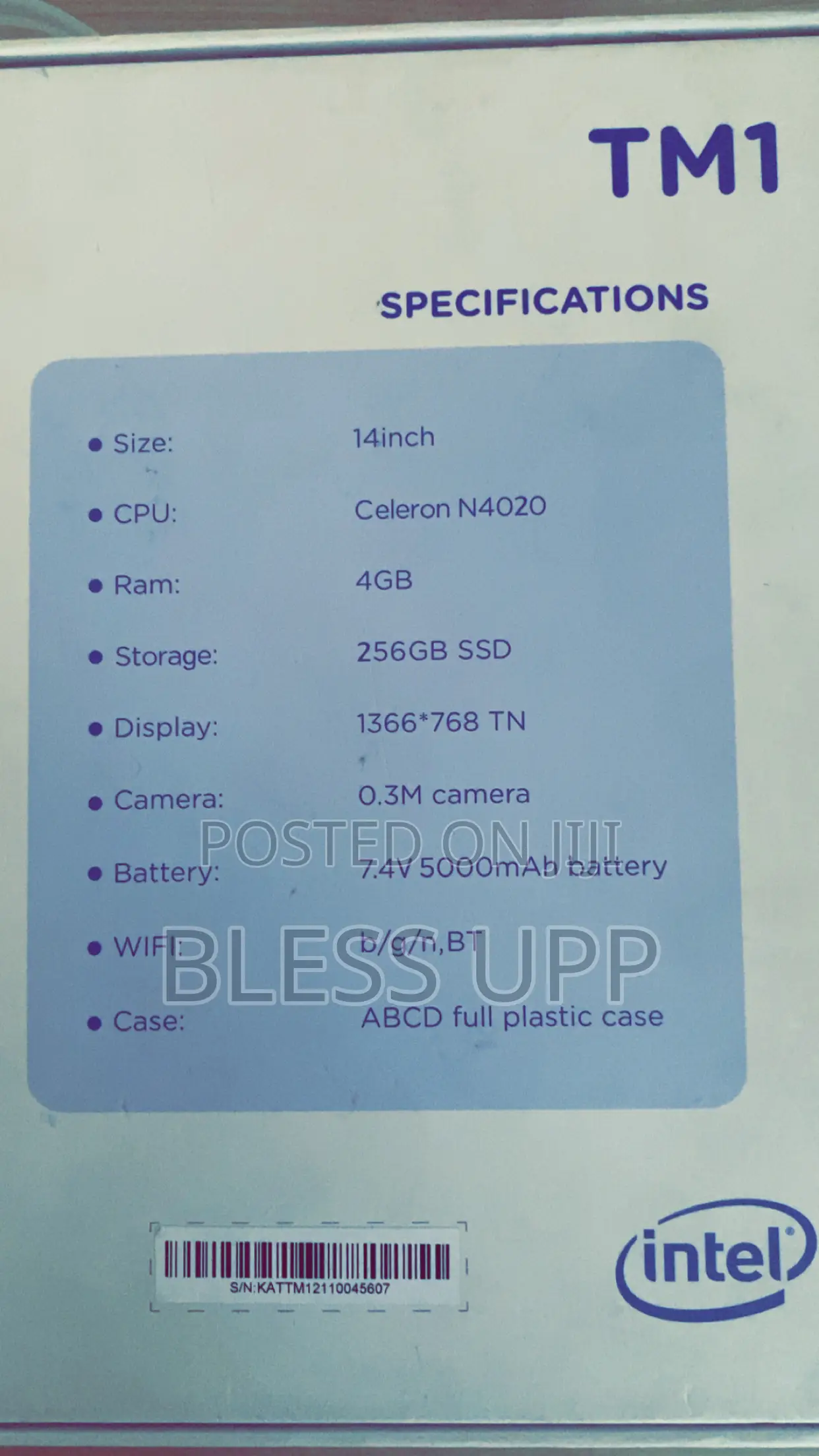 New Laptop Microsoft 4GB Intel Celeron SSD 256GB