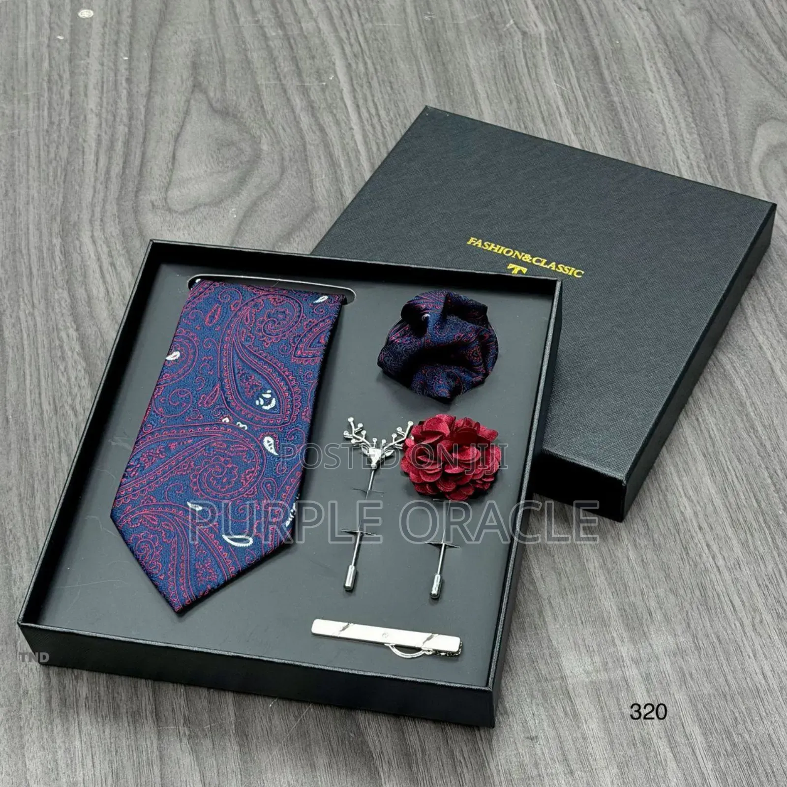 Men's Paisley Necktie Gift Set