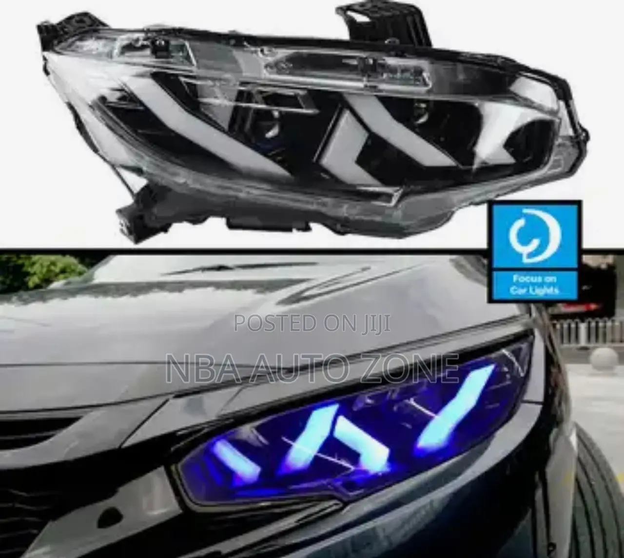Honda Civic 2016-19 Lambo Spec Led Head Light Pair