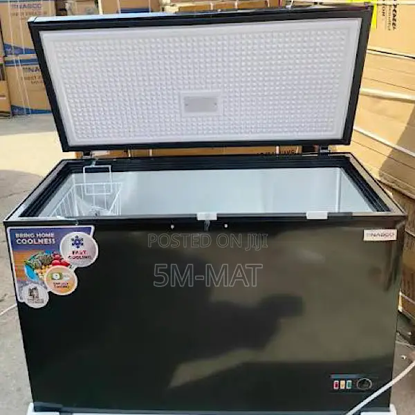 Durable 400l Dark Gray Single Door Chest Freezer Nas-475fl-S
