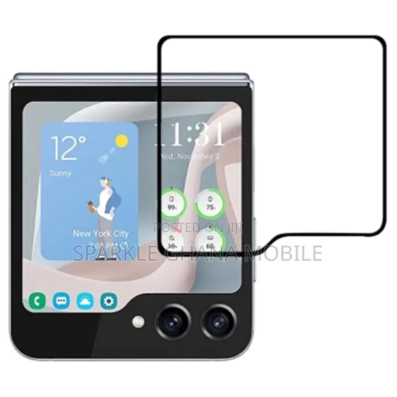 Samsung Z Flip 5 Black Edge Glass Protector