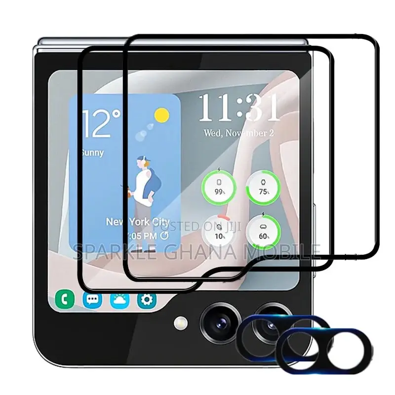 Samsung Z Flip 5 Black Edge Glass Protector
