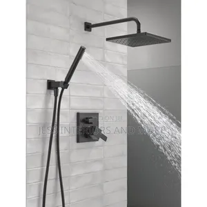 Delta Rain Shower Head With Handheld Spray, Shower Faucet Set