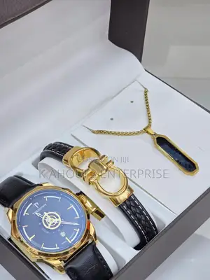 Men’S Watch With Bracelet and Chain Available