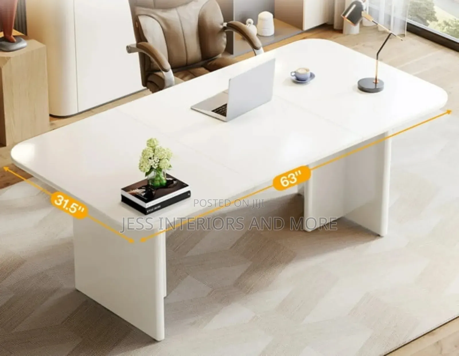Computer Desk (Arch Design
) Cream