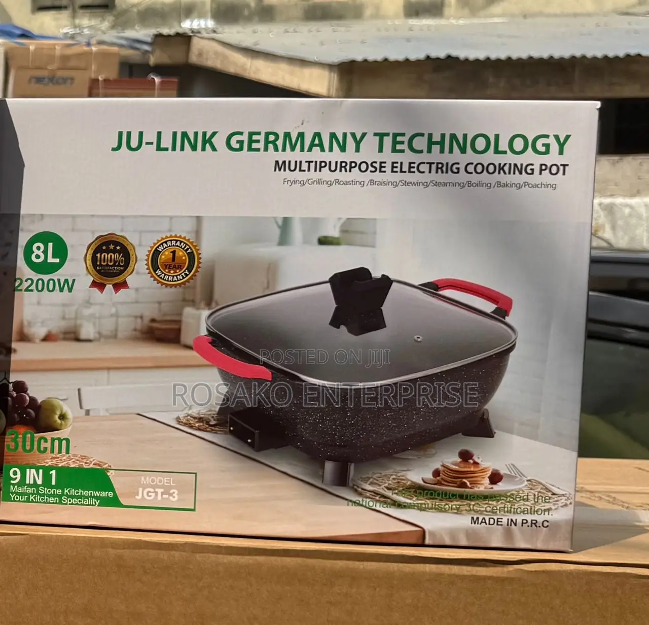 Multi Purpose 8l Electric Cooking Pot 530 /10l=580/12l =630