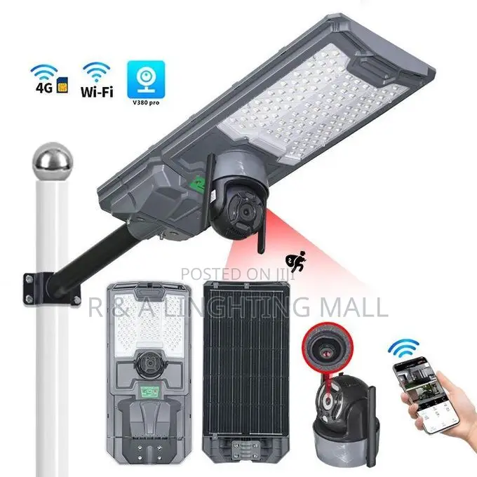 Outdoor CCTV Hd Camera Solar Street Light + Remote Control