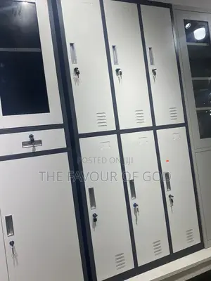 Authentic and Heavy 6 Locker Cabinet