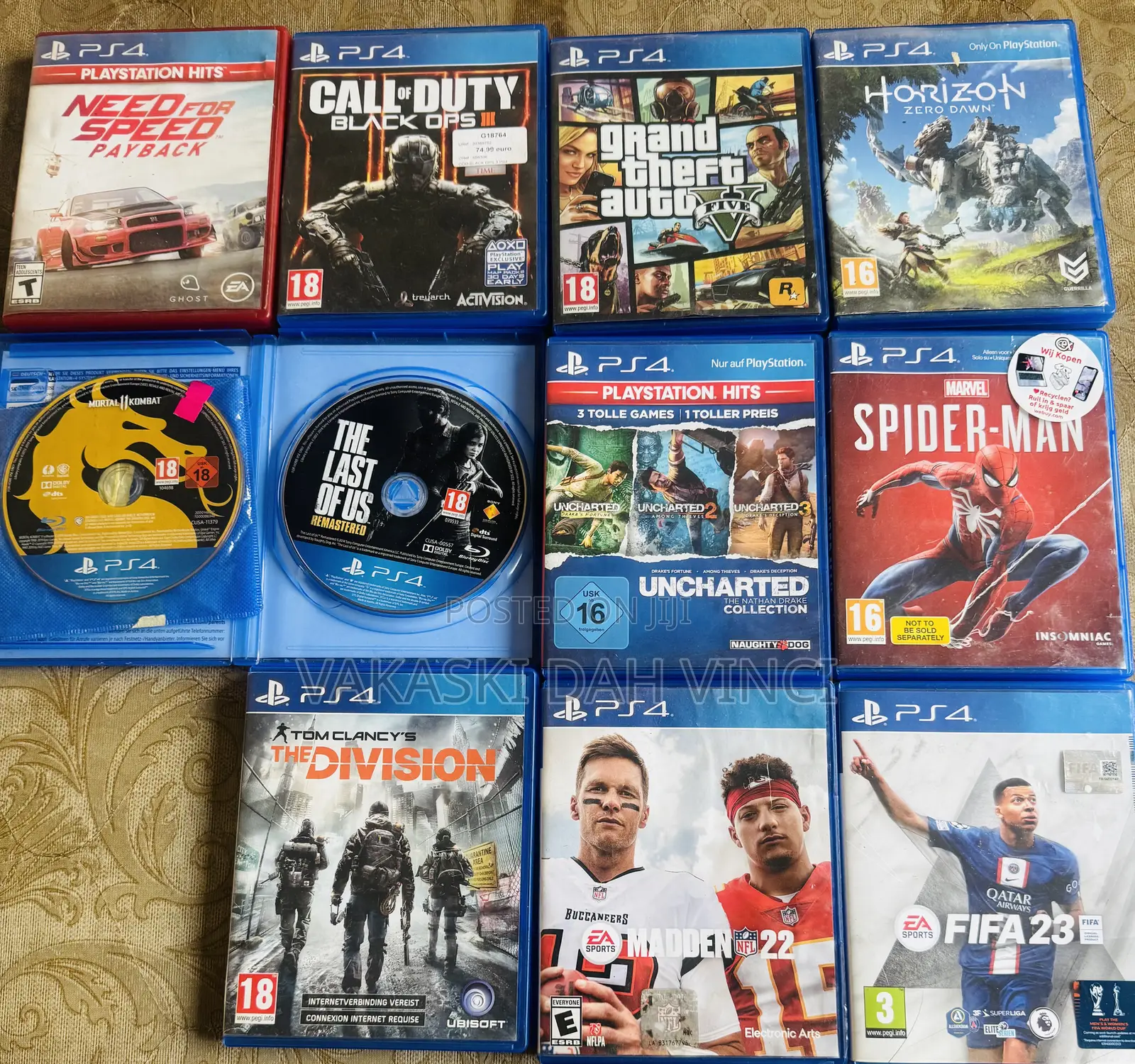 Ps4 CDS for Sale . Compatible With Ps5 Too