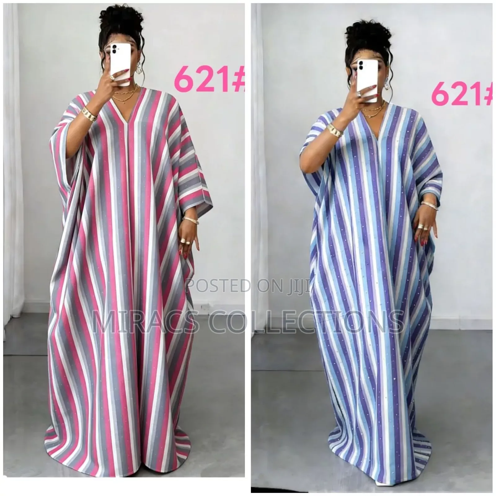 Striped Sparkle Kaftan