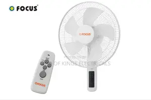 Focus 16inch Wall Fan With Remote Control - White