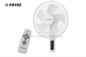 Focus 16inch Wall Fan With Remote Control - White