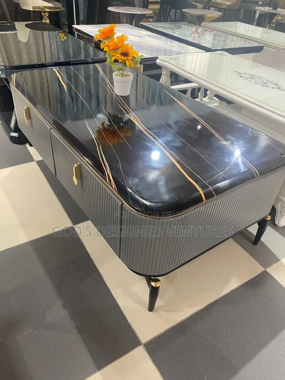Well Polished and Classic Marble Center Table