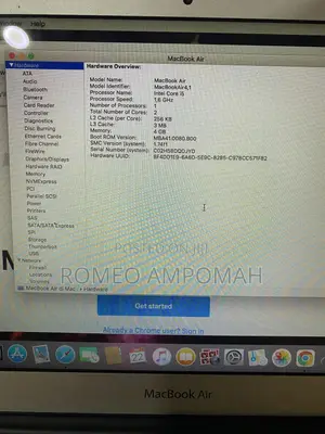 Laptop Apple MacBook Air 4GB Intel Core i5 SSD 128GB
