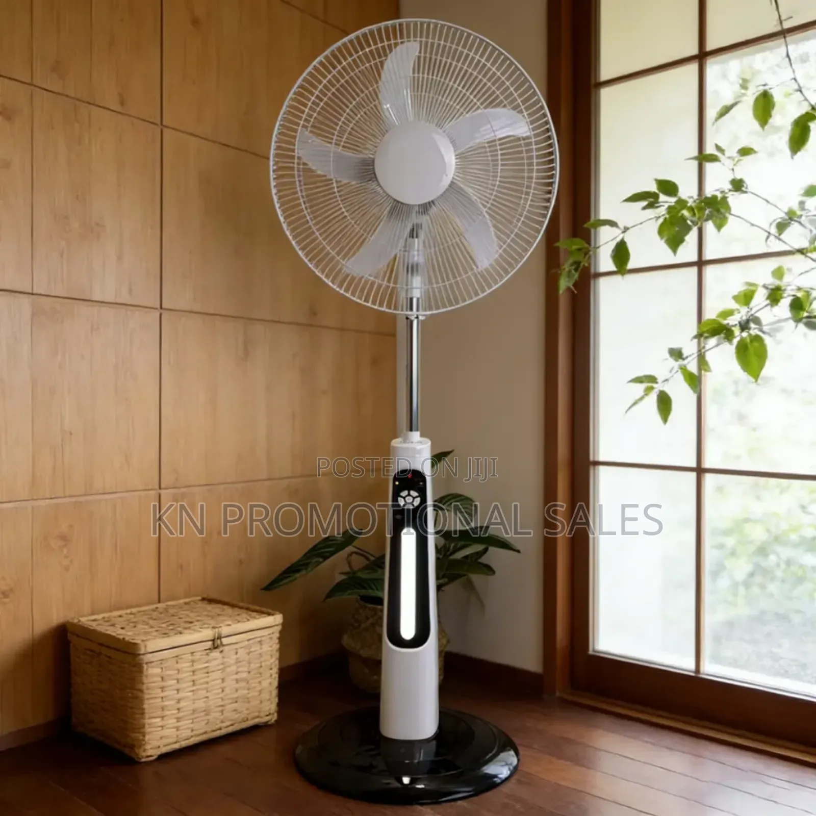 18 Inches Solar Fan With 2 Bulbs