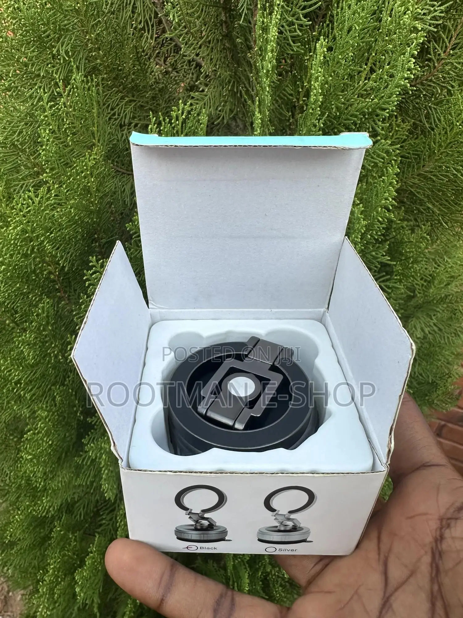 Magnetic Phone Holder Folding Vacuum Suction Phone Mount 360 Rotation