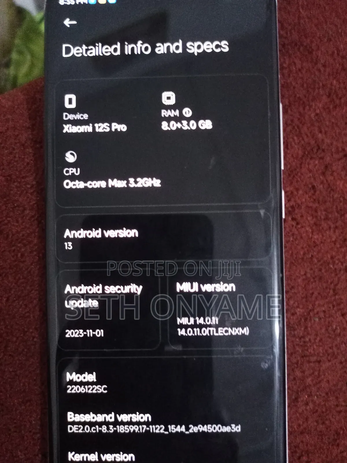 New Xiaomi 12S Pro 256 GB Blue
