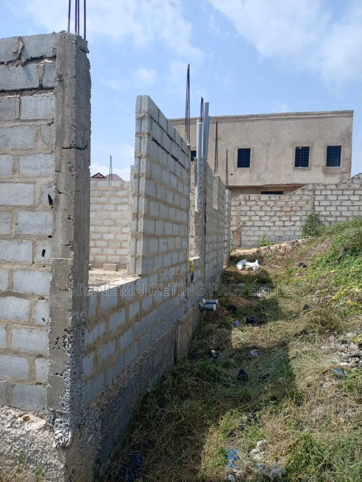 Uncompleted 5brm Storey House at Gbawe Accra