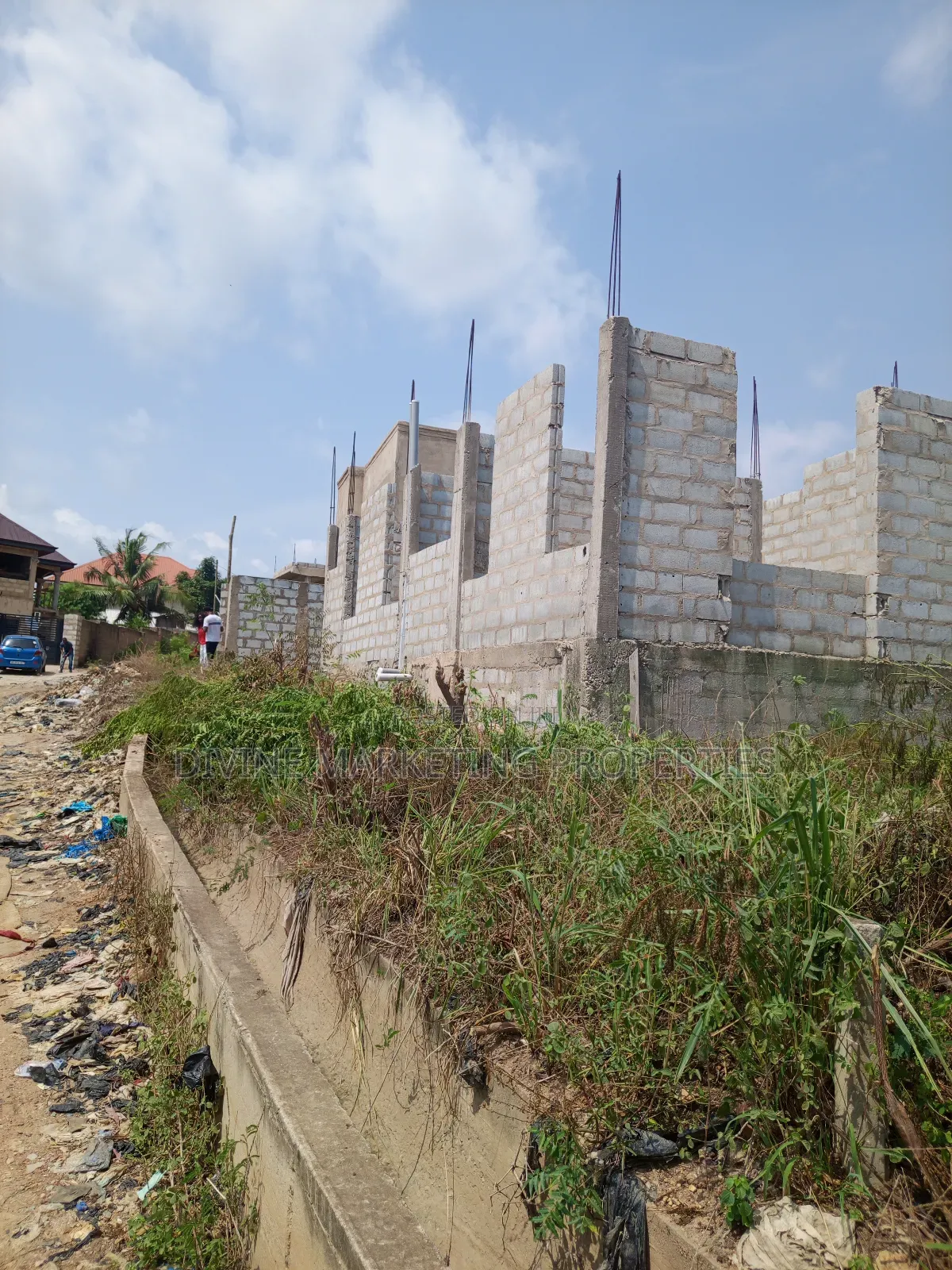 Uncompleted 5brm Storey House at Gbawe Accra