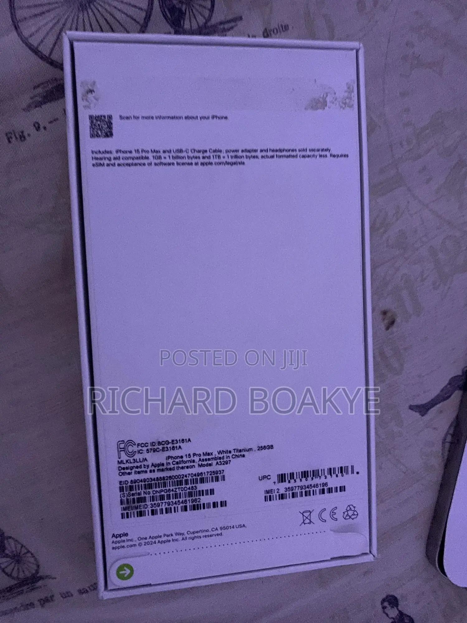 New Apple iPhone 15 Pro Max 256 GB White