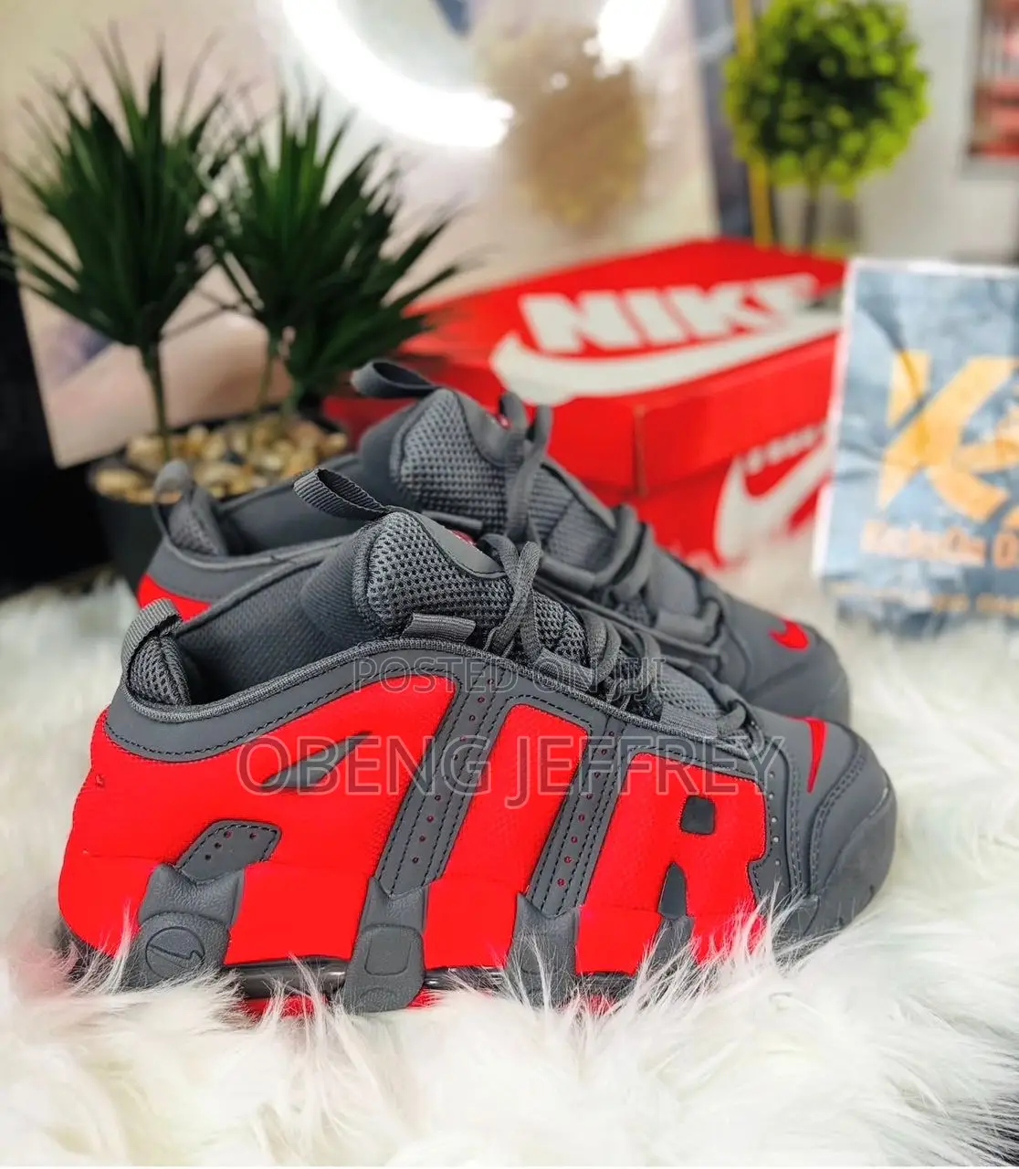 Original Nike Air Uptempo Gray/ Red