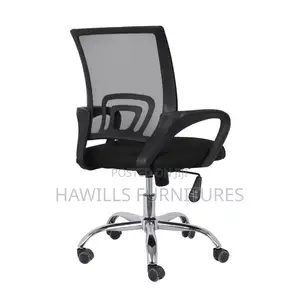 Black Ergonomic Low-Back Office Chair