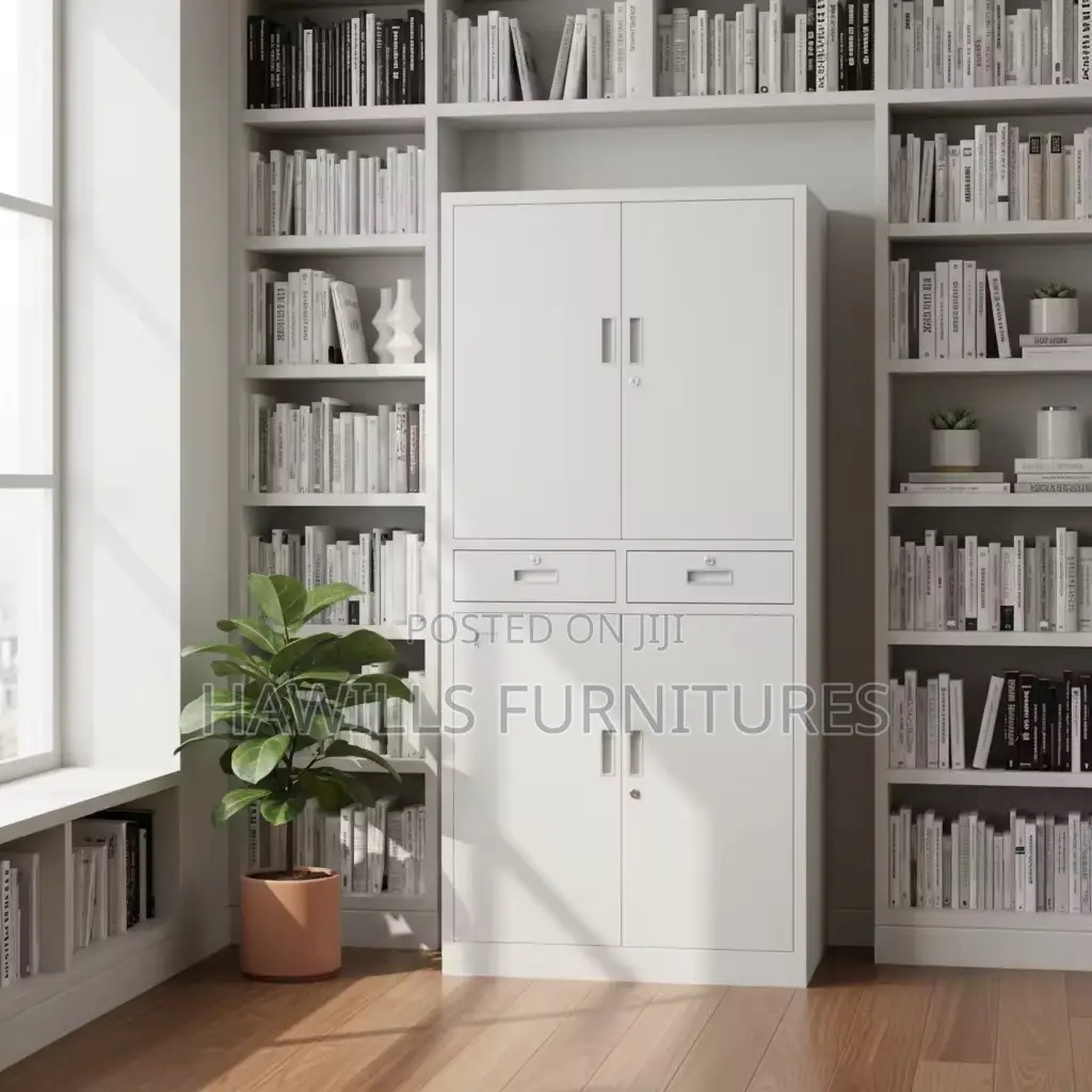 Metal Storage Cabinet With Drawers And Adjustable Shelves