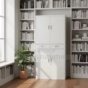 Metal Storage Cabinet With Drawers And Adjustable Shelves