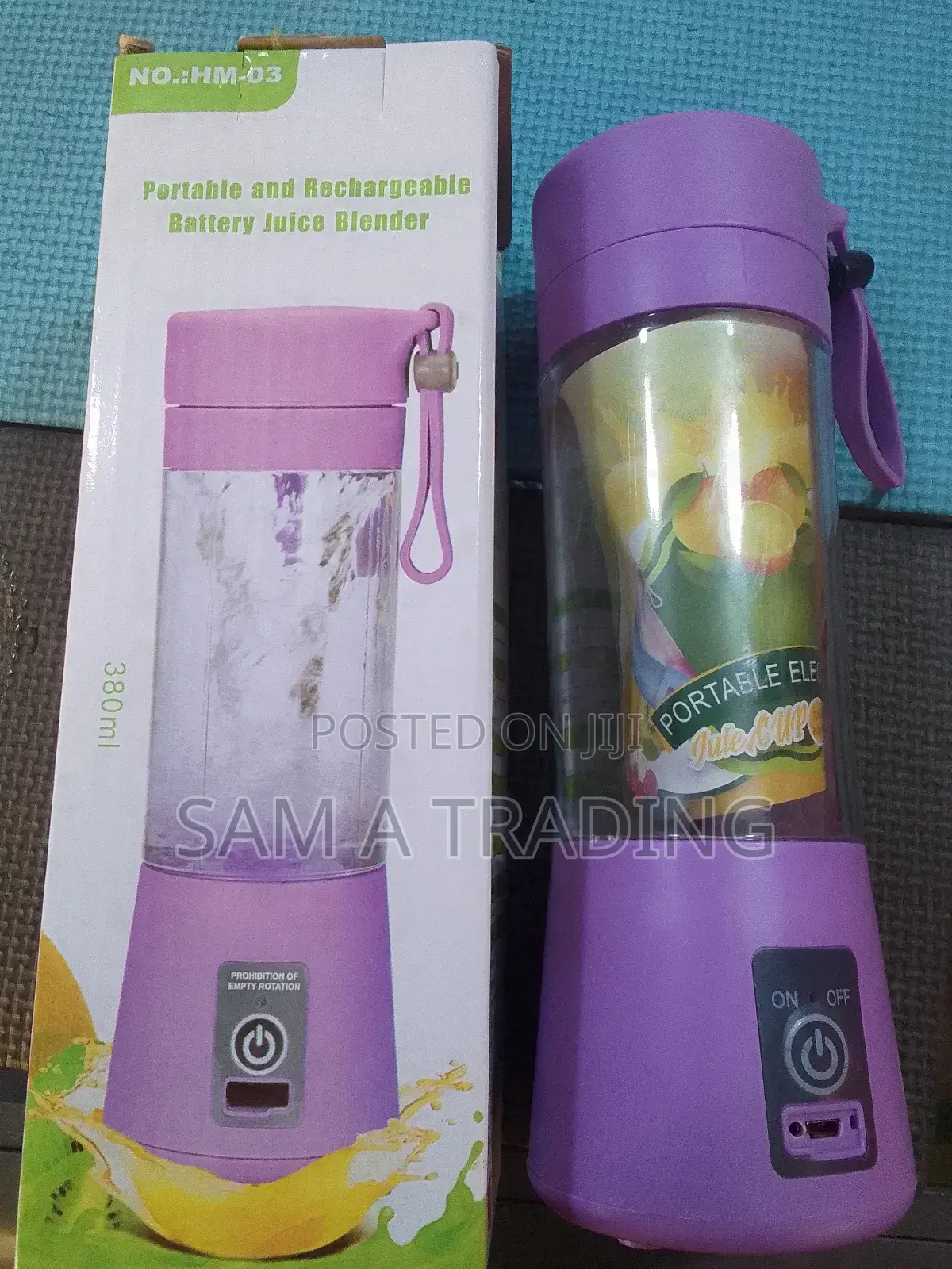 Portable and Rechargeable Battery Juice Blender