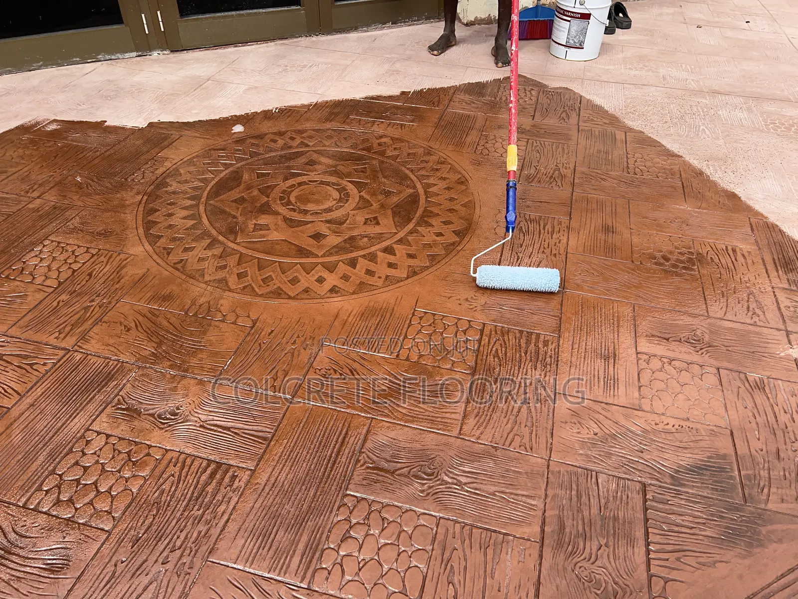 Stamped Concrete Polish Varnish Sealer