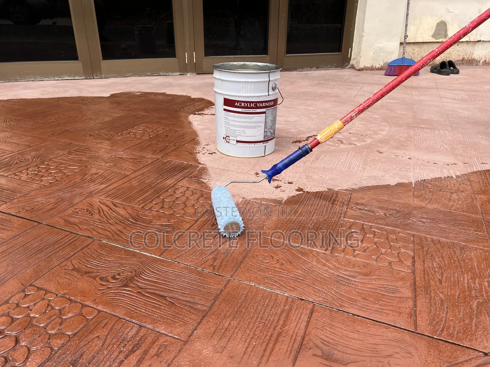Stamped Concrete Polish Varnish Sealer